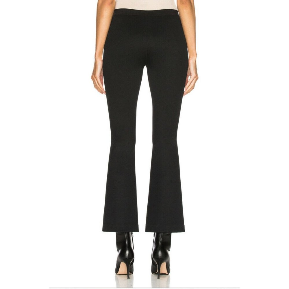 Helmut Lang Rib Leggings Pants Black Pull On Ankle Zip Blogger S NWT $370 - Picture 4 of 12